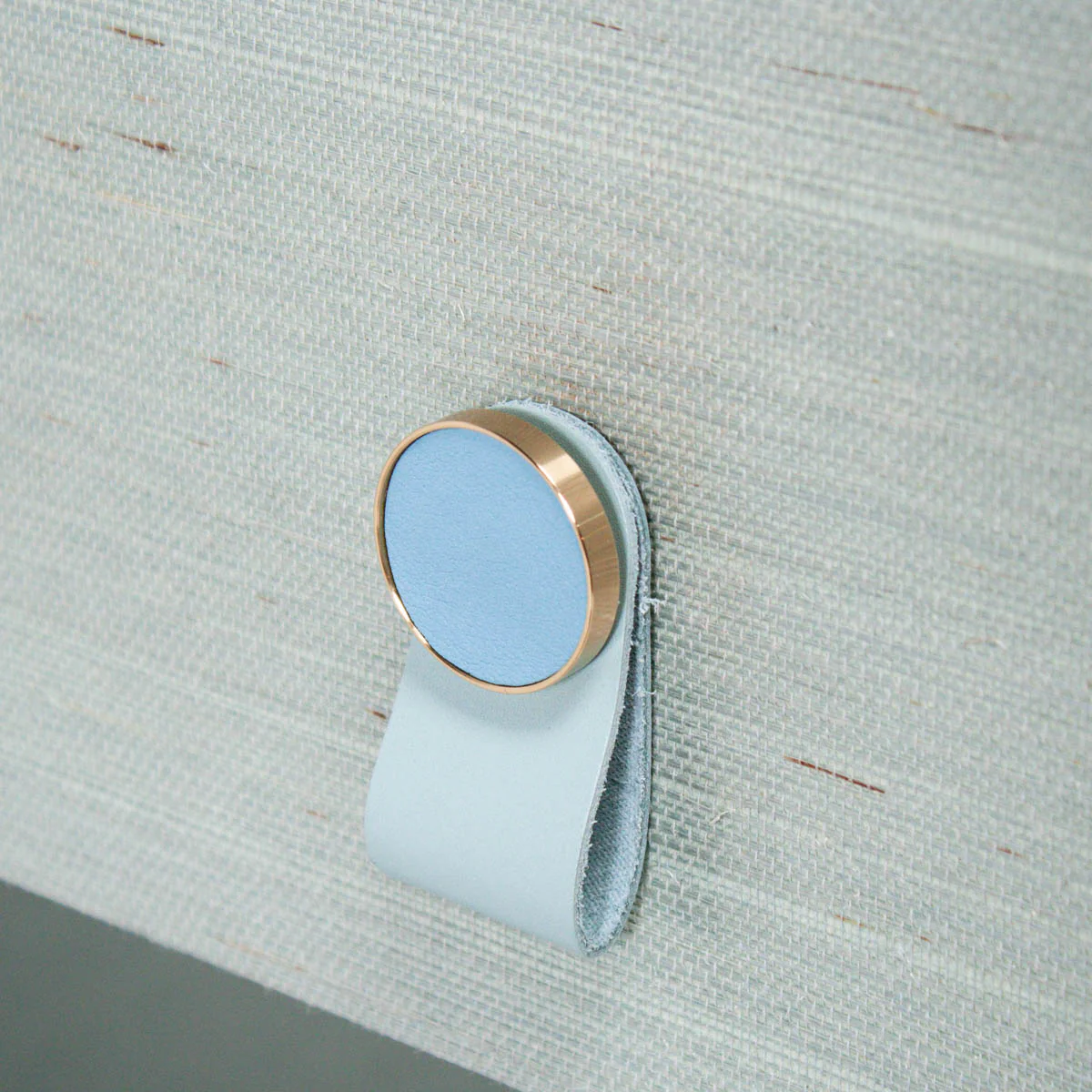 Blue Leather Pull - Image 2