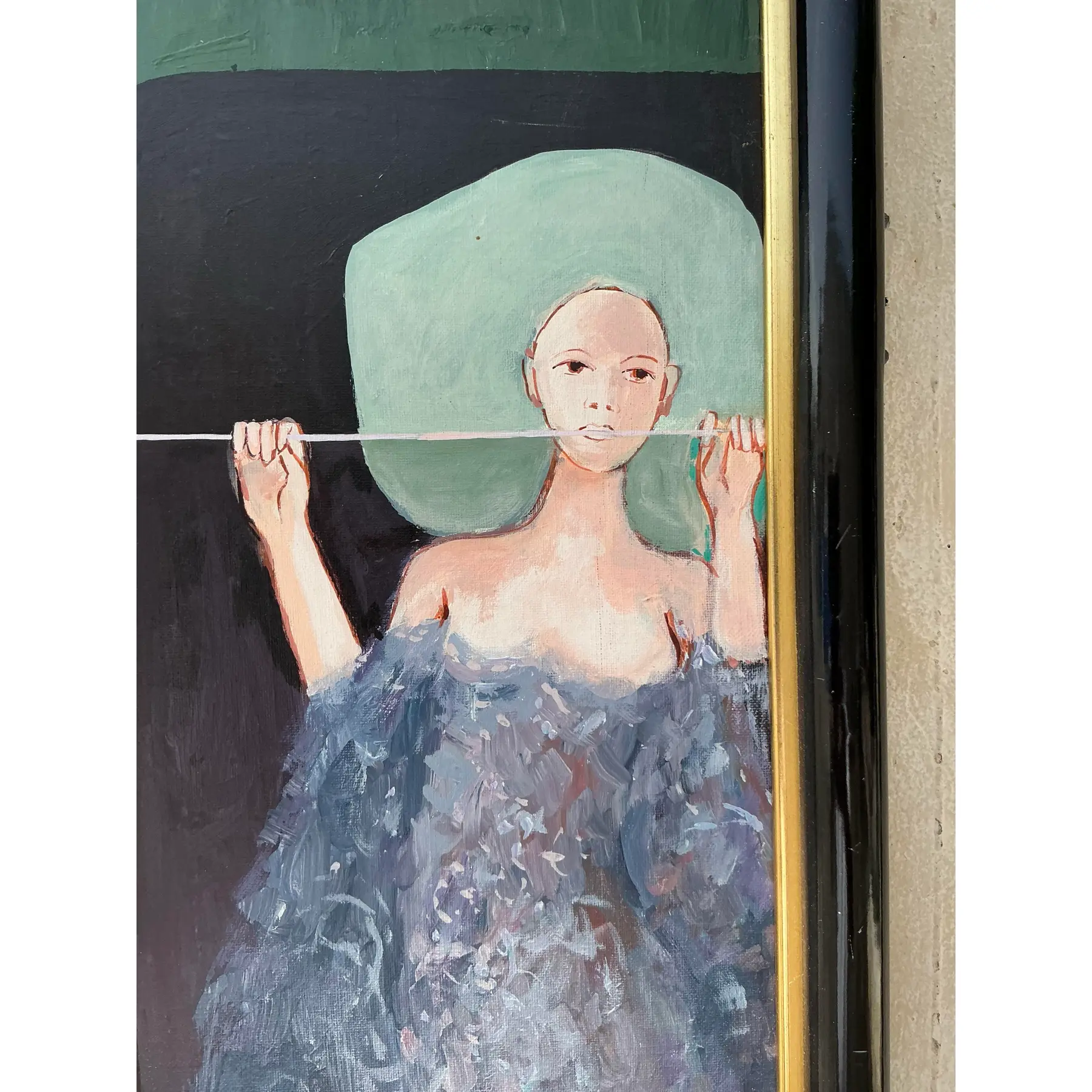Boho Figurative Oil Painting - Image 5