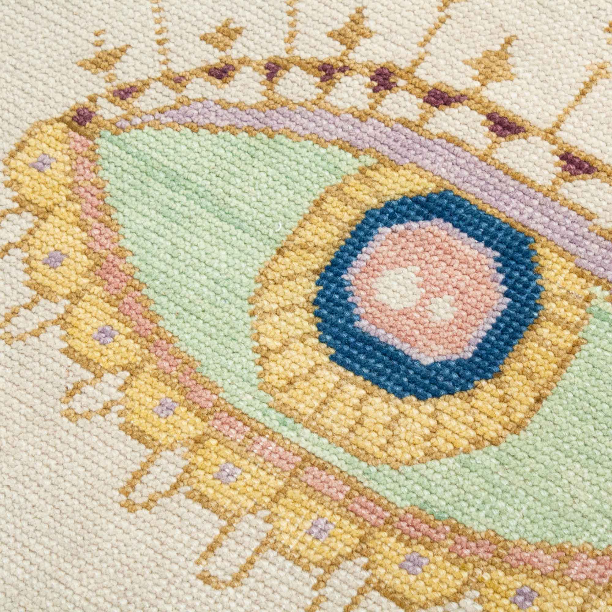 Bright Eye Multicolor Turkish Knot Rug - Image 4