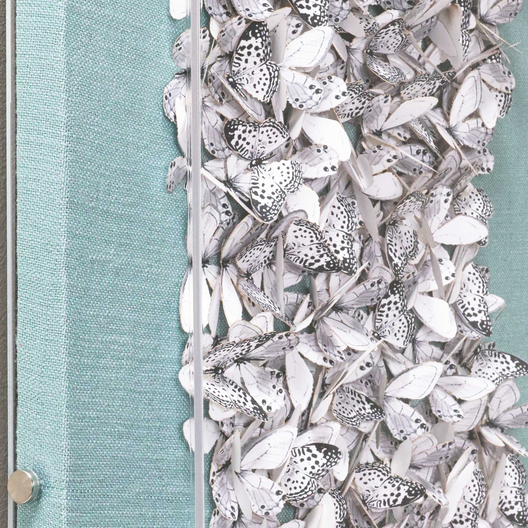 Butterfly Swarm - Blue Linen - Image 6