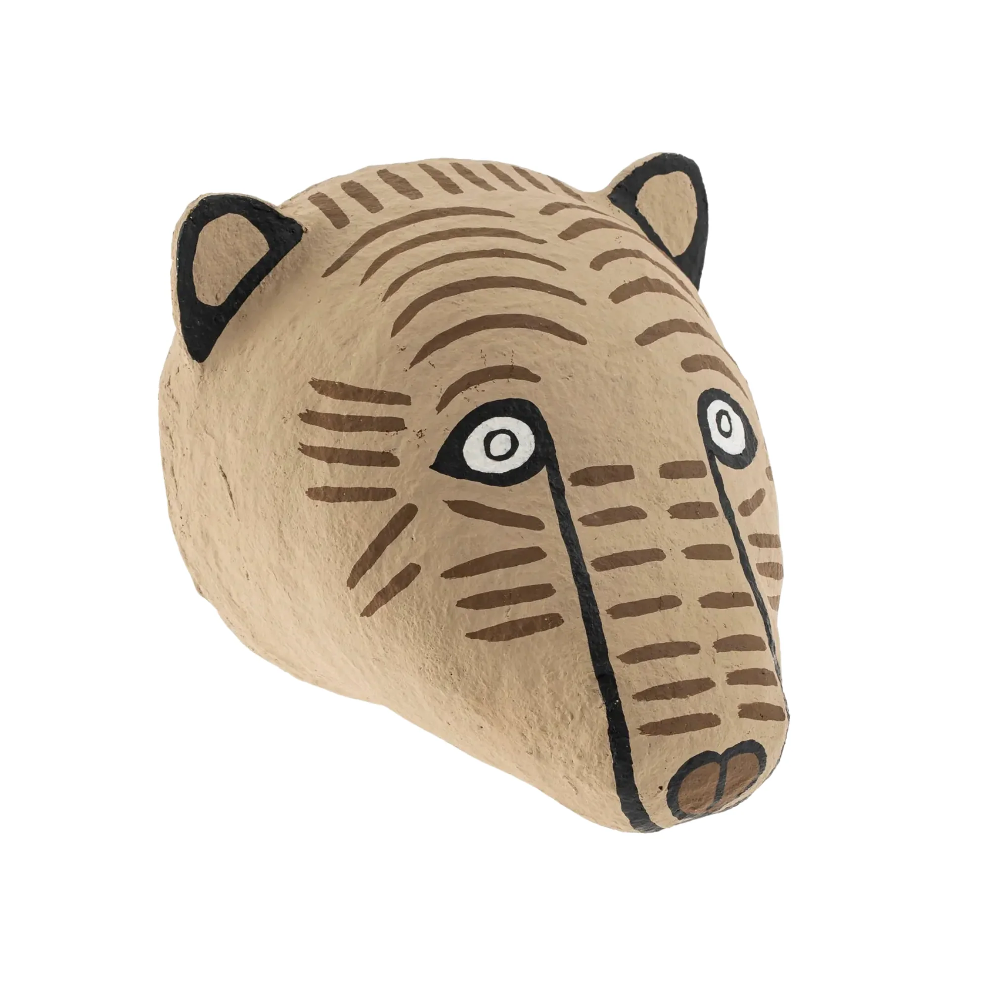 Bear Cotton Mache Wall Trophy