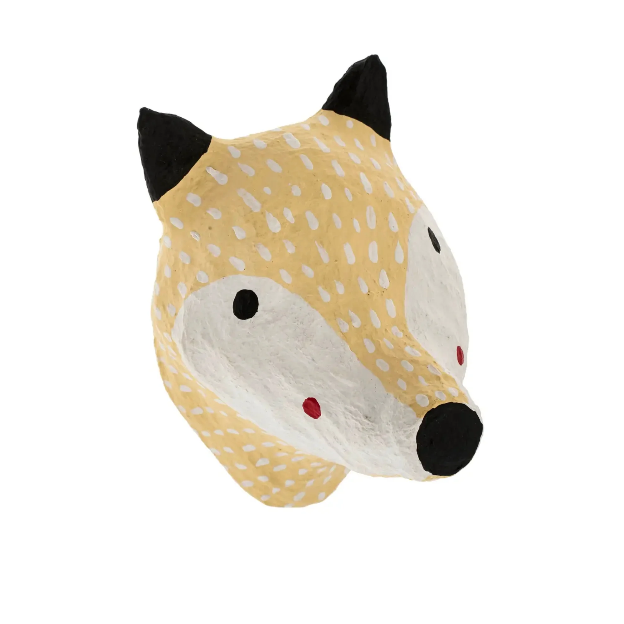 Fox Cotton Mache Wall Trophy