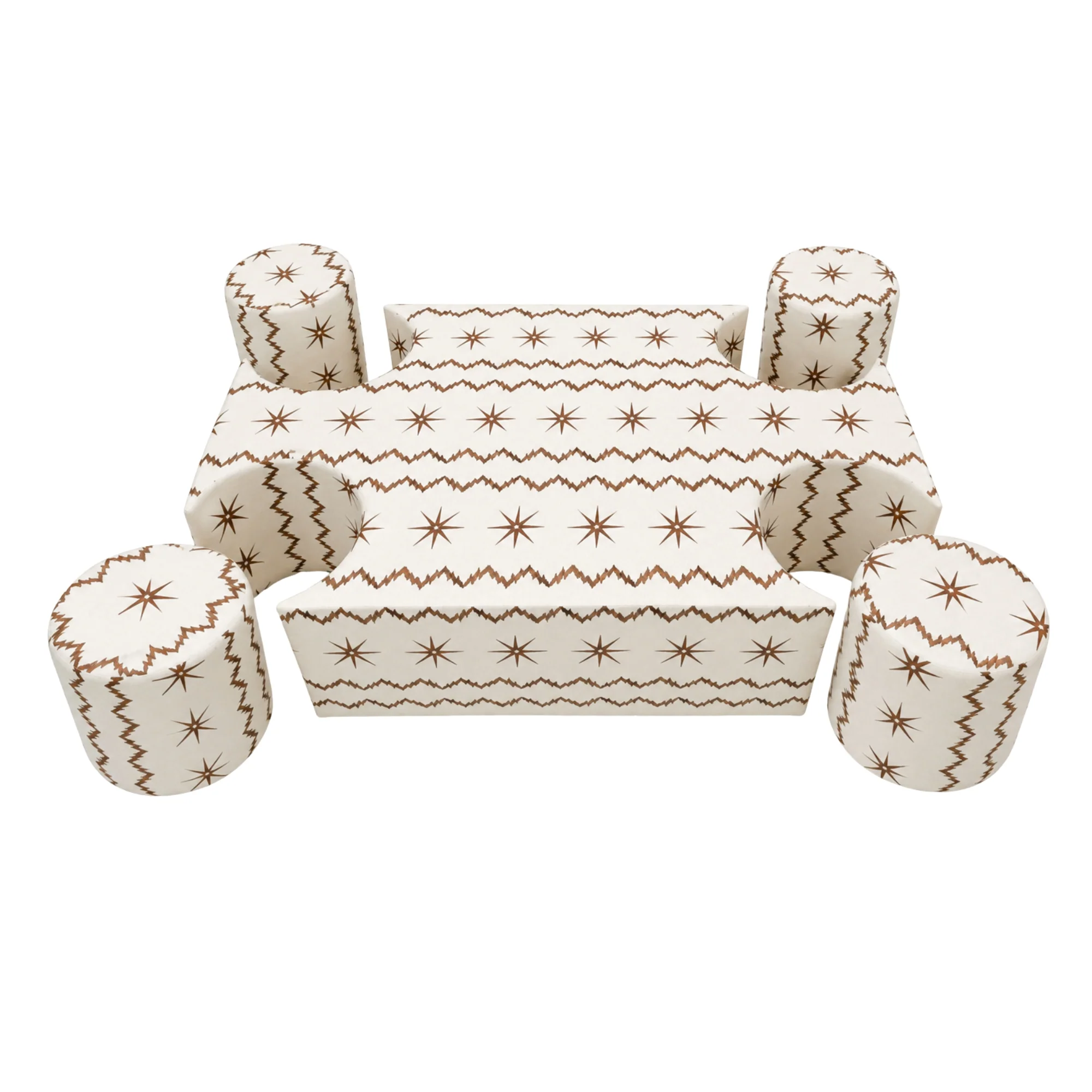 Custom Labrynth Ottoman
