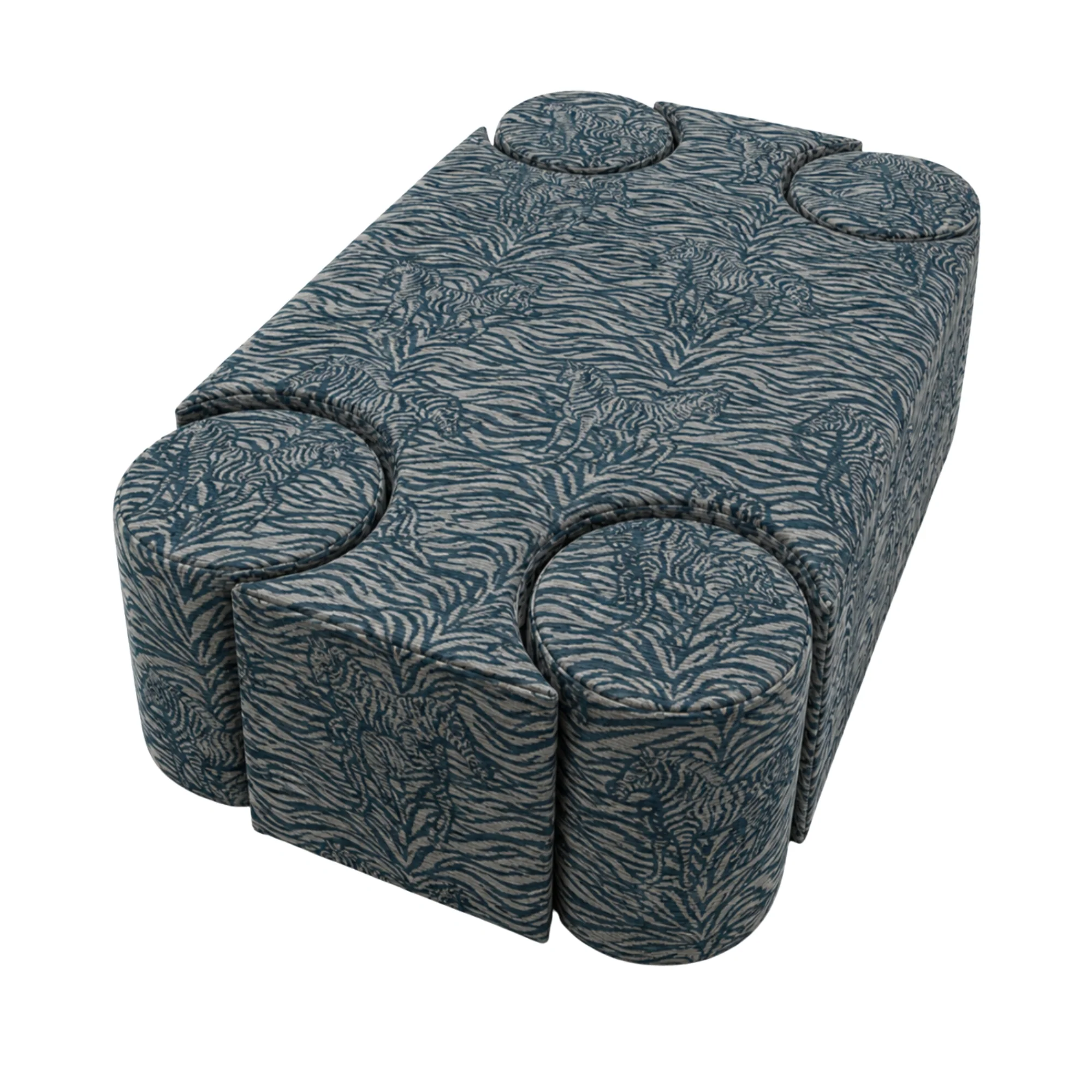 Custom Labrynth Ottoman - Image 4
