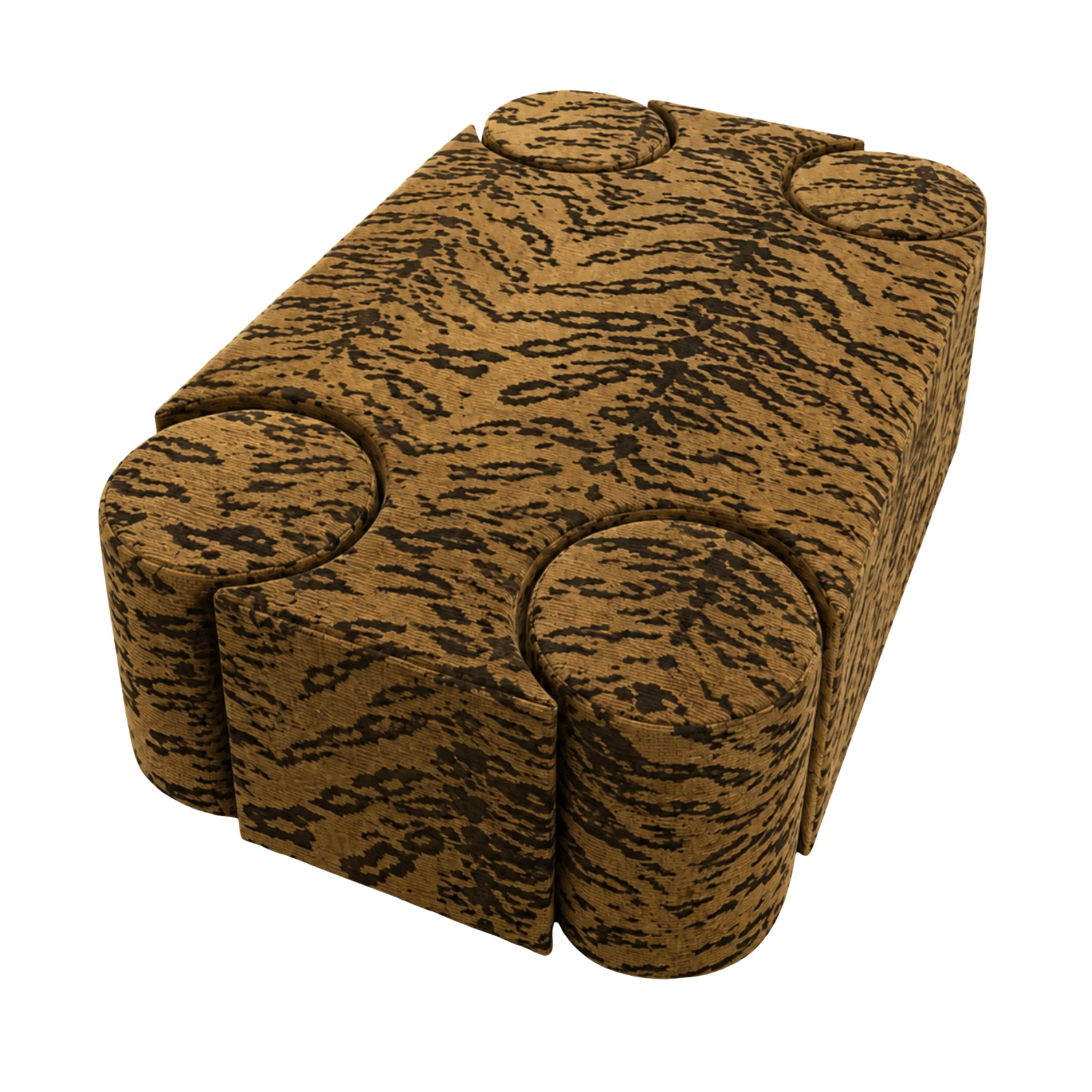 Custom Labrynth Ottoman - Image 6