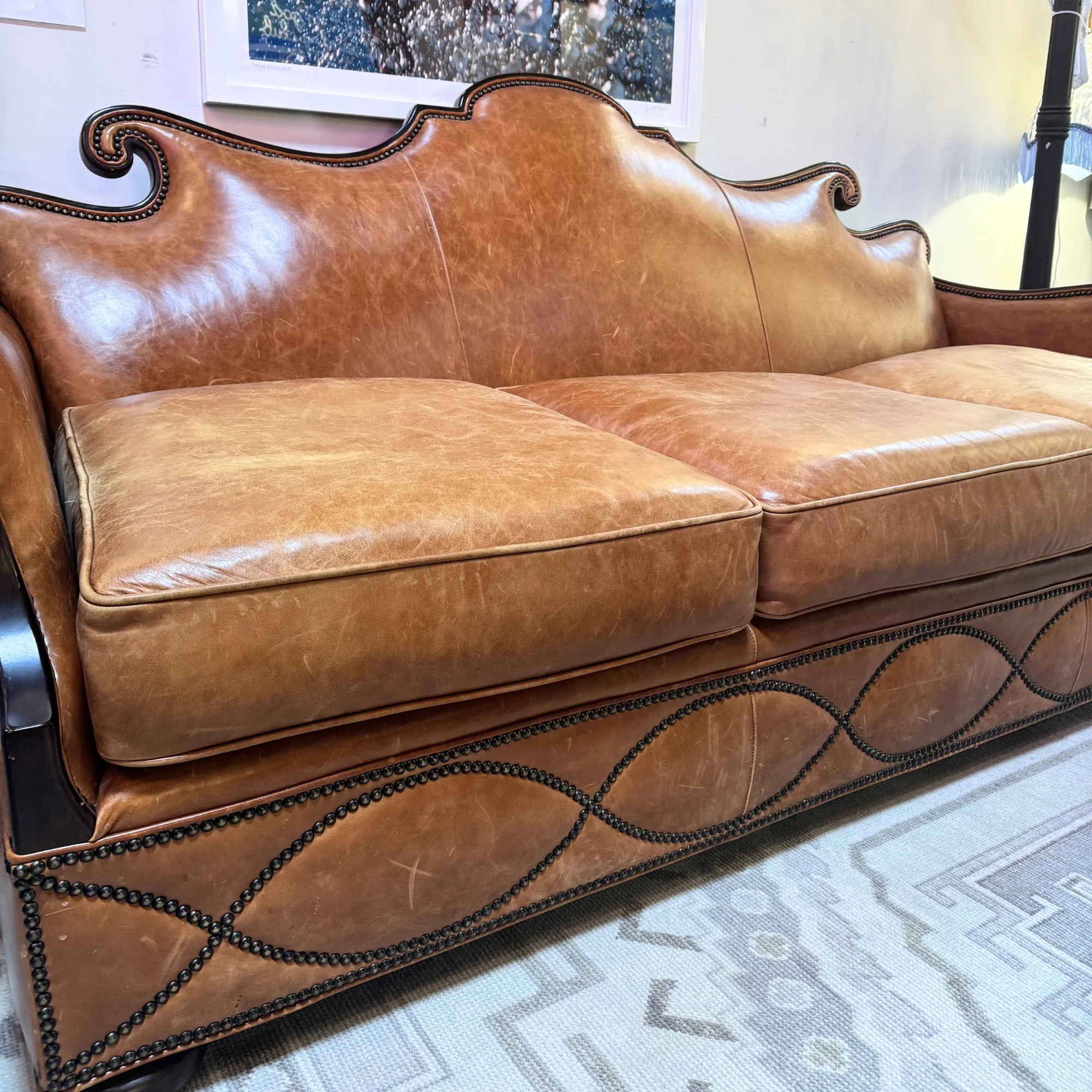 Western Leather Sofa - Image 4