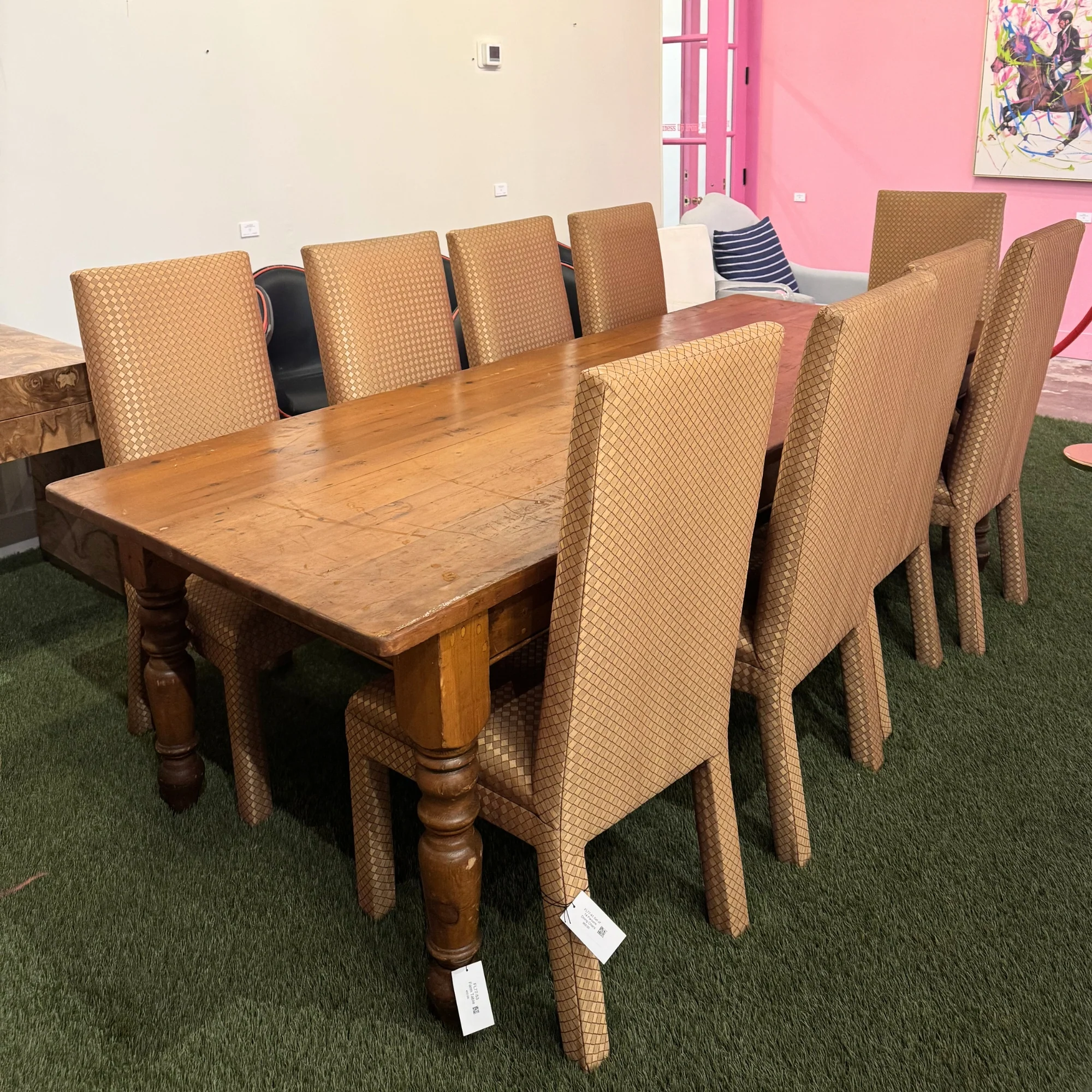 Vintage Farm Dining Table - Image 2