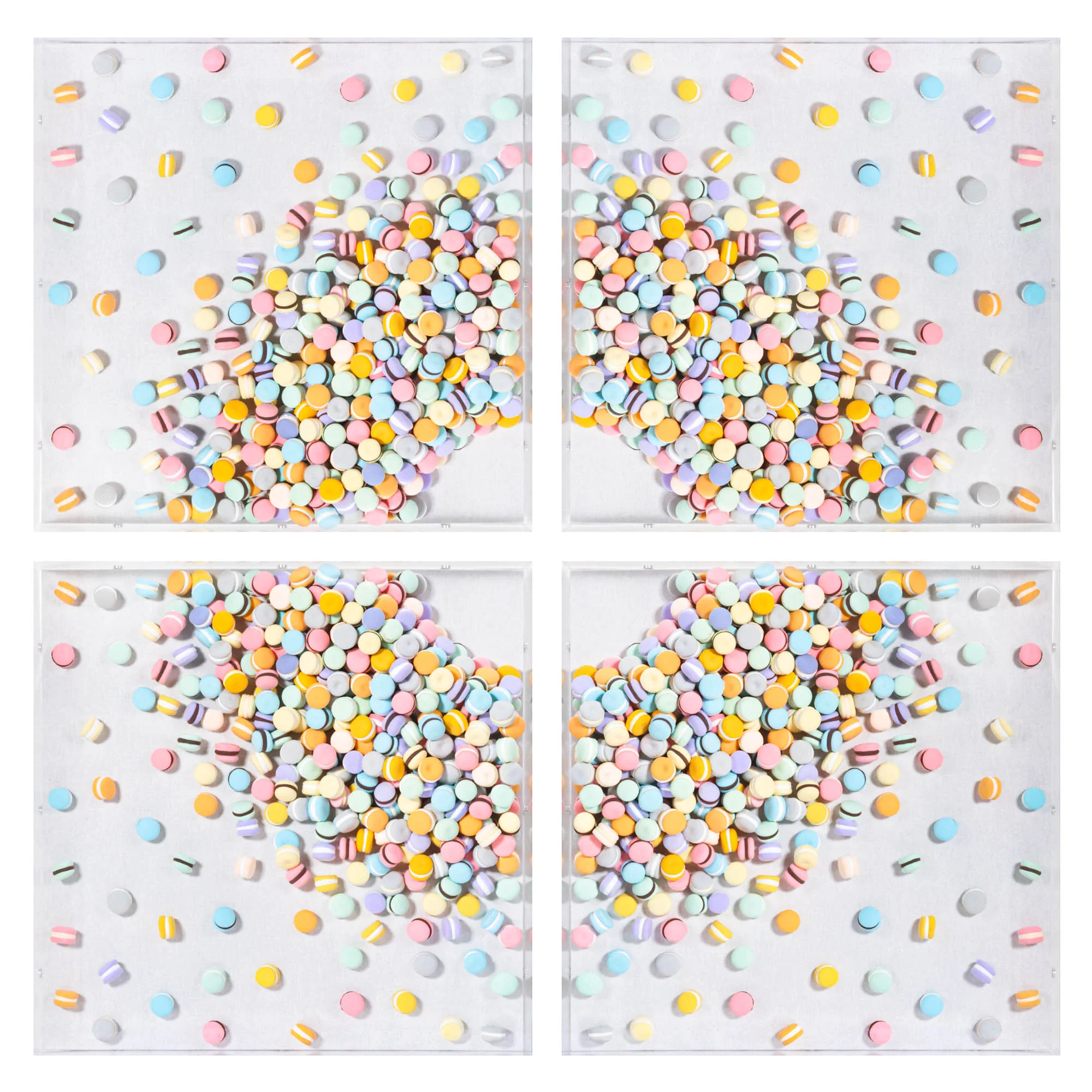 Four Panel Macarons