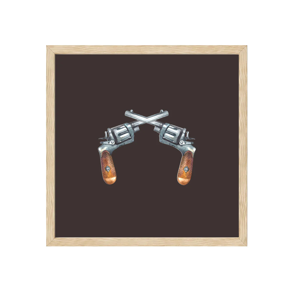 Framed Out West Print - Pistols