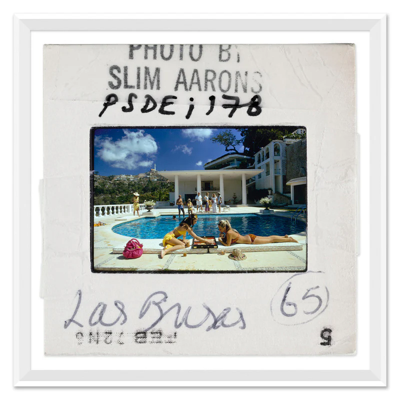 Getty Images âPoolside Backgammon - Slideâ by Slim Aarons
