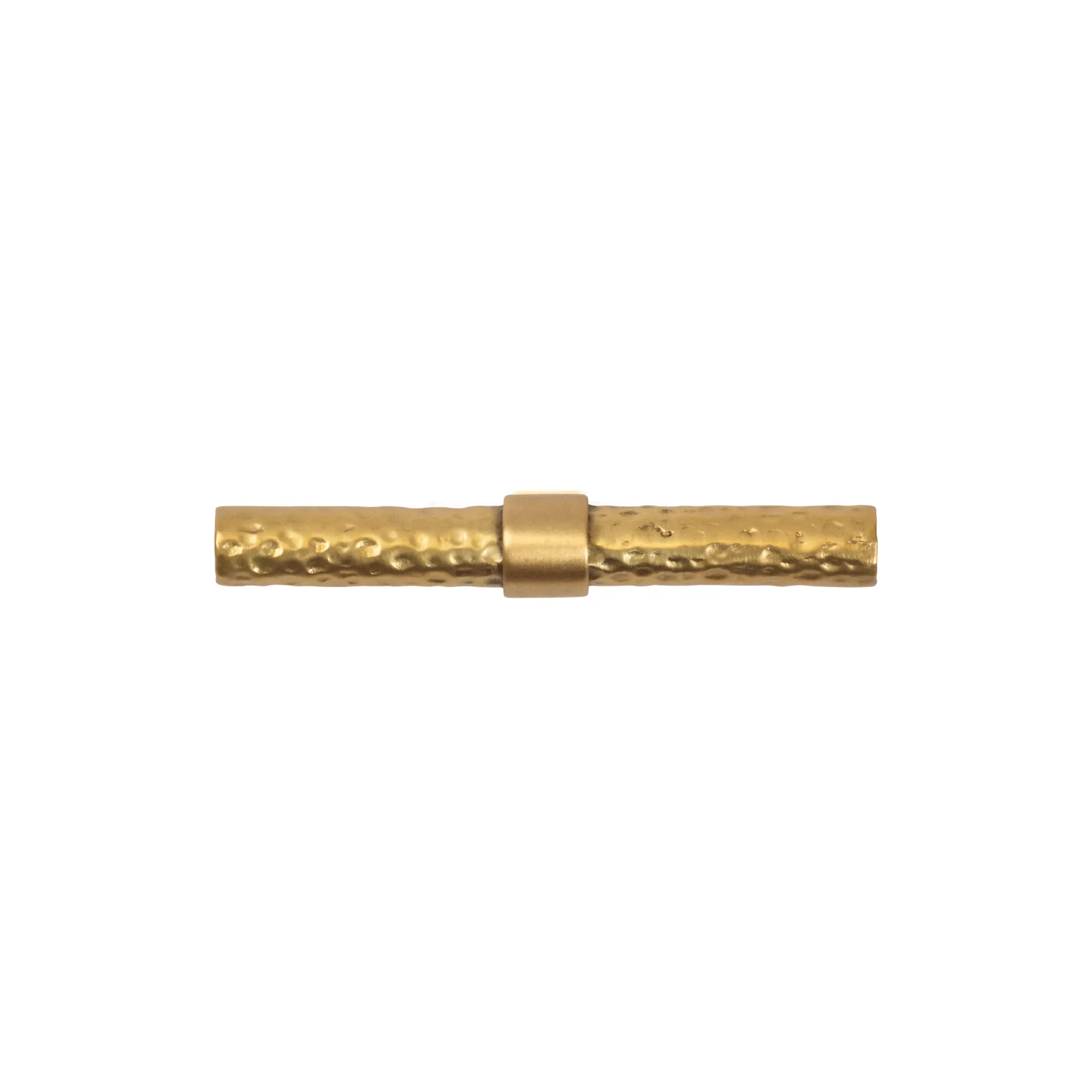 Hammered Brass Handle 4"