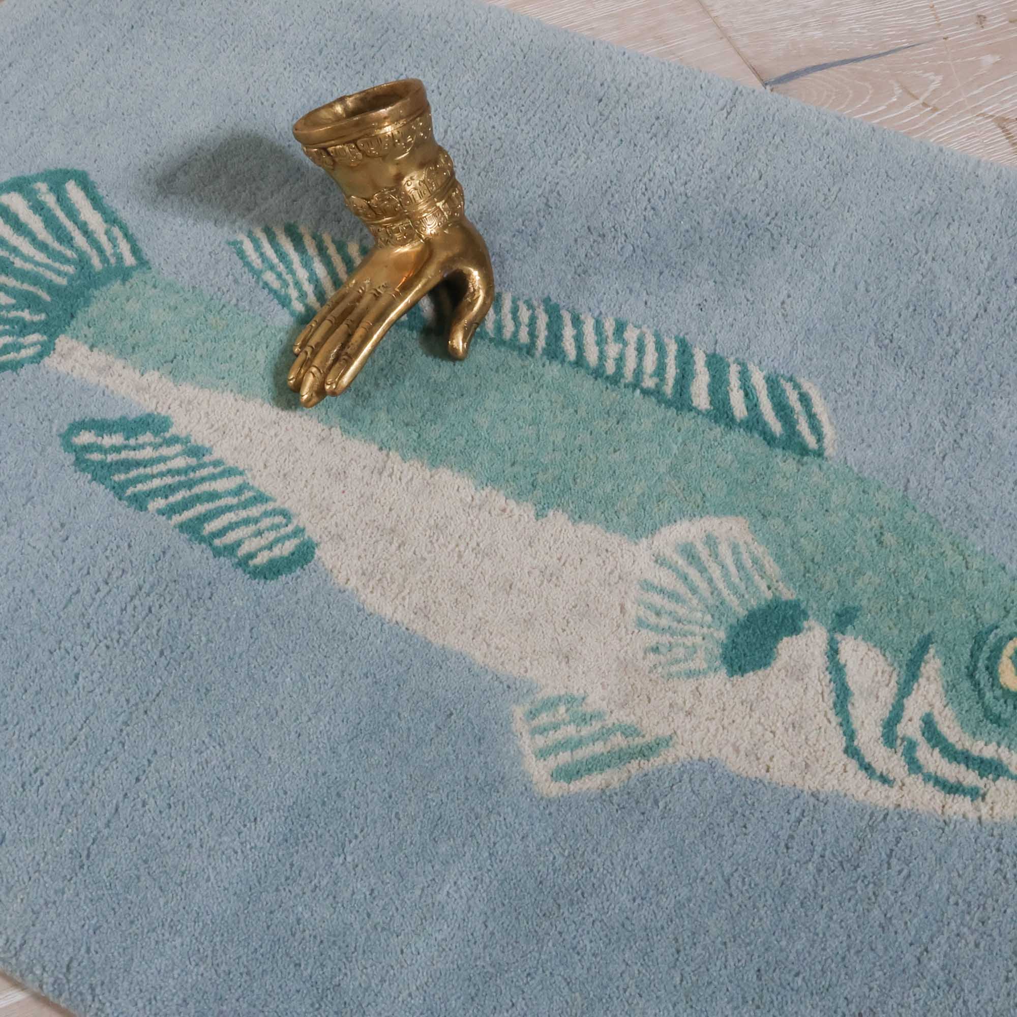 Harris Tufted Mat in Tide Blue - Image 2