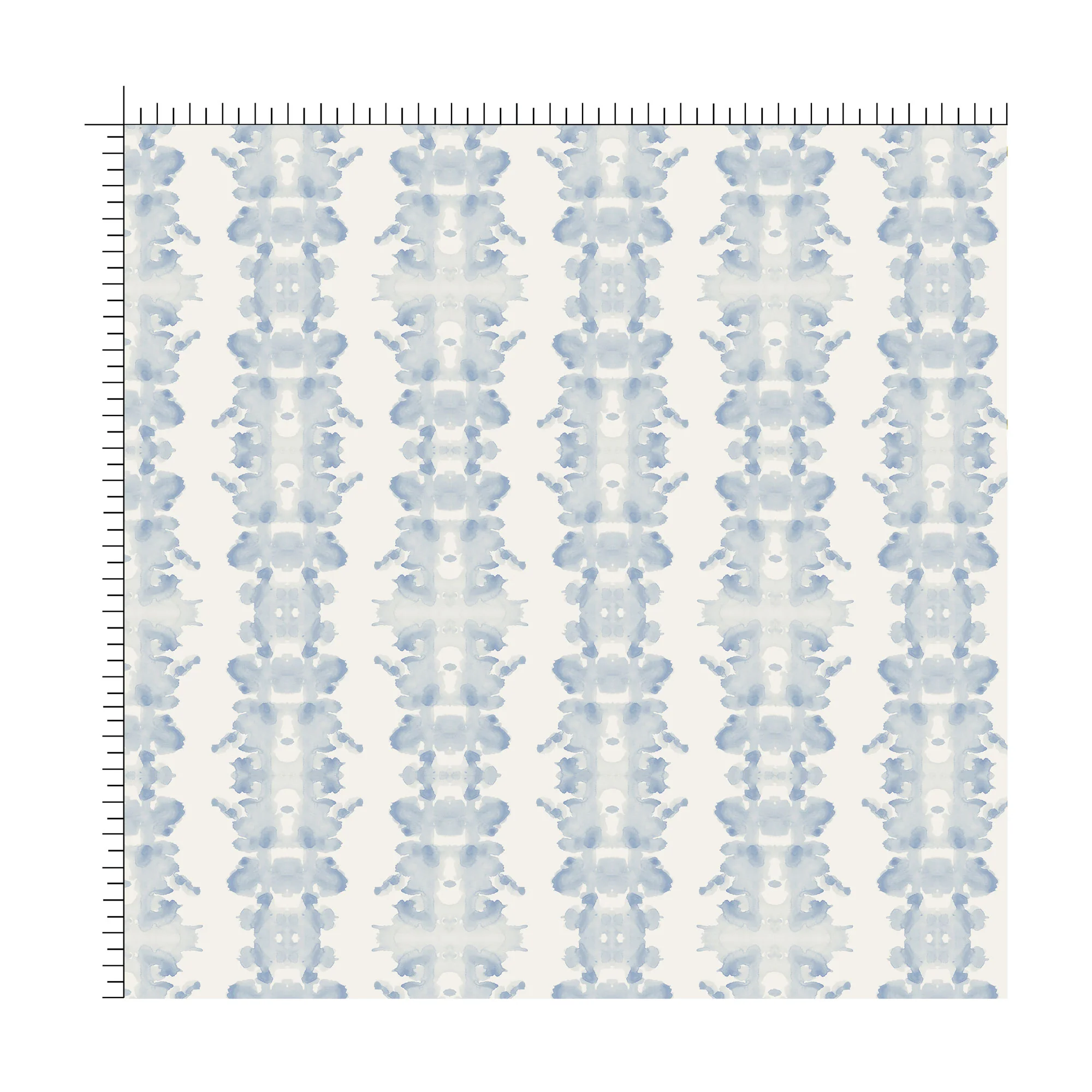 Inkblot in Blue Fabric - Image 2
