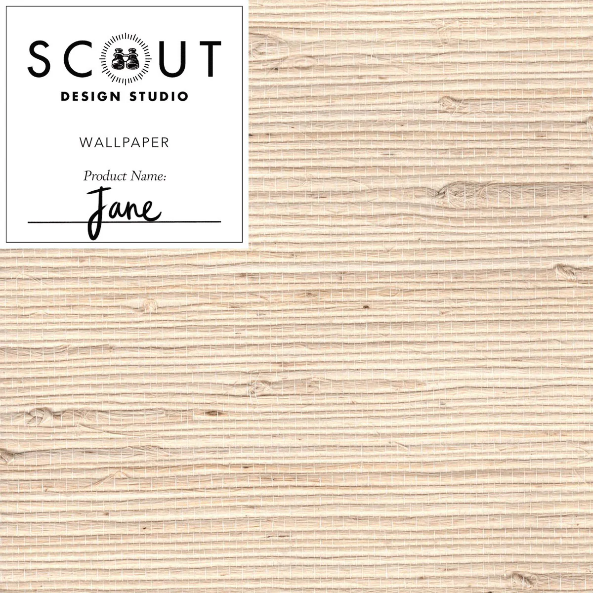 Jane Jute Grasscloth Sample