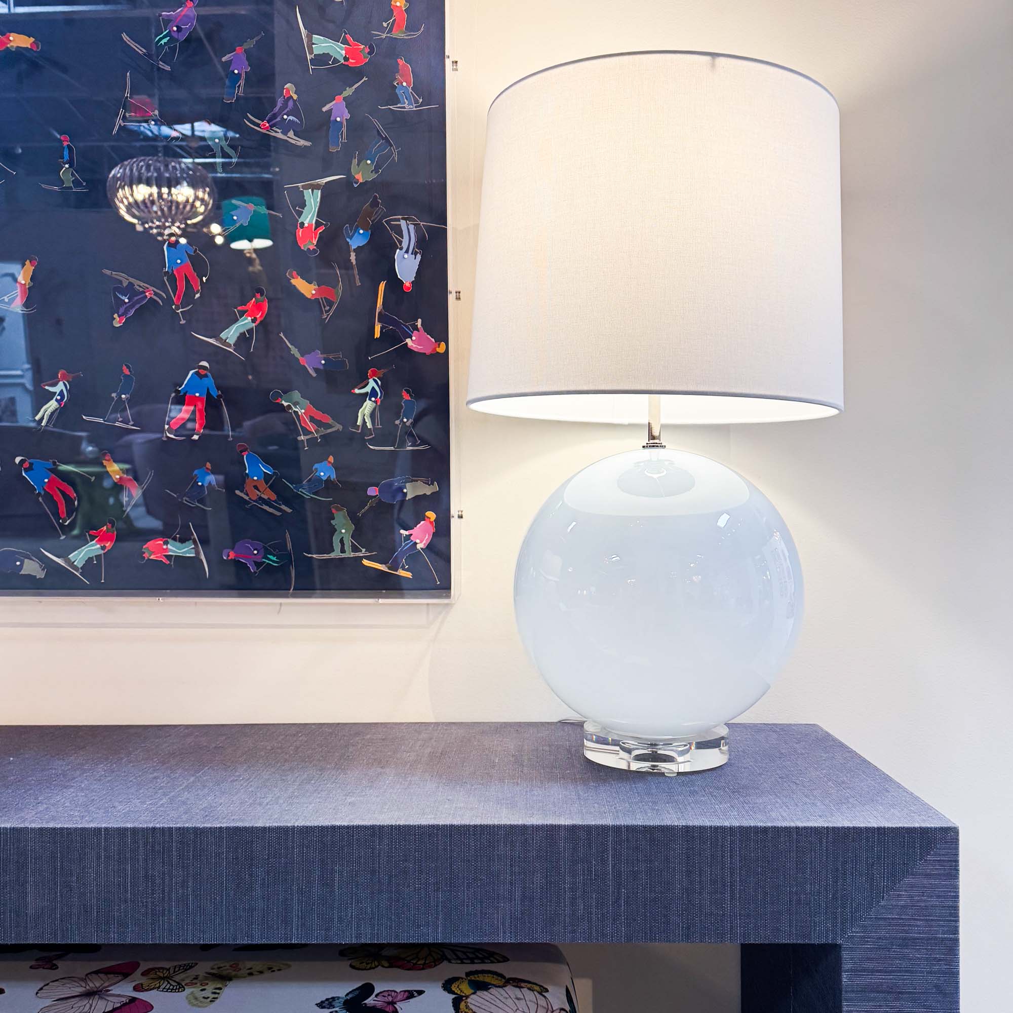 Lafayette Lamp in Light Blue - Image 5