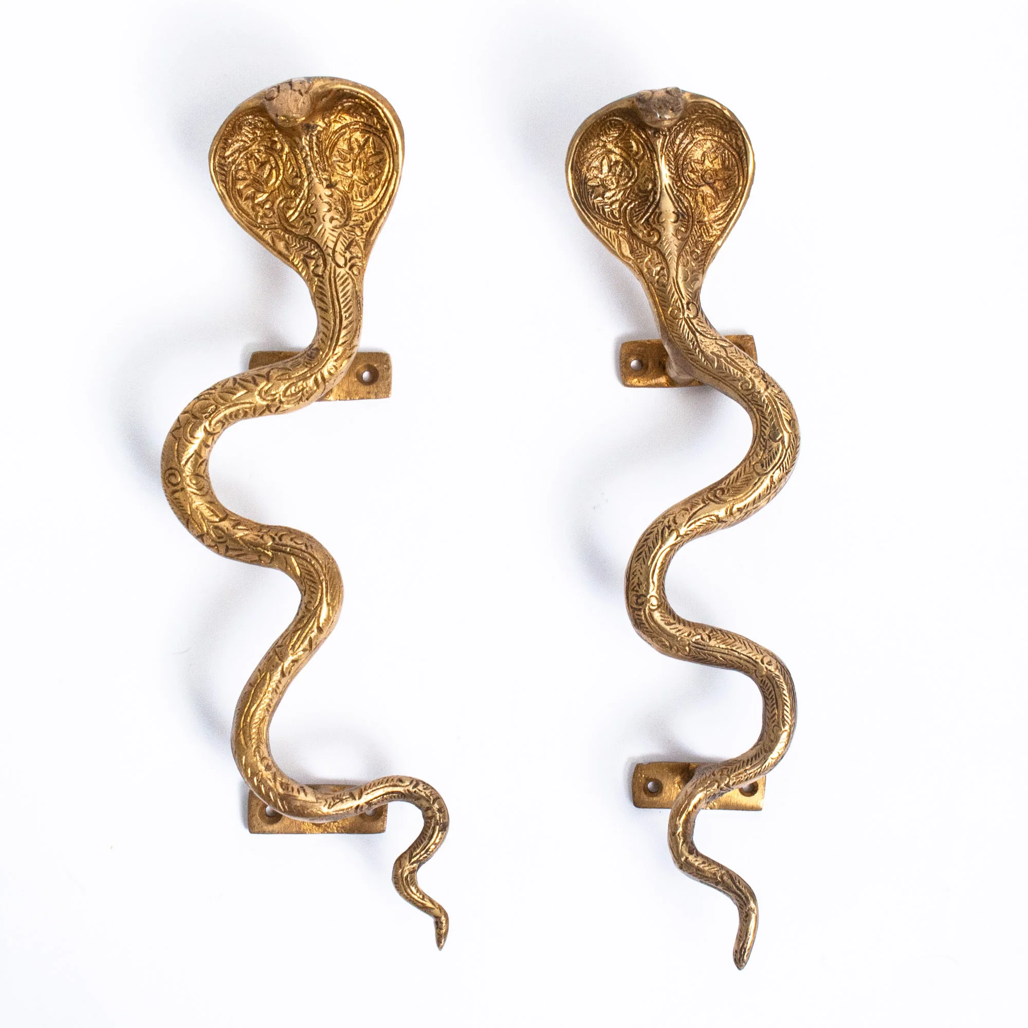 Large Architectural Bronze Cobra Hardware Left - Image 3