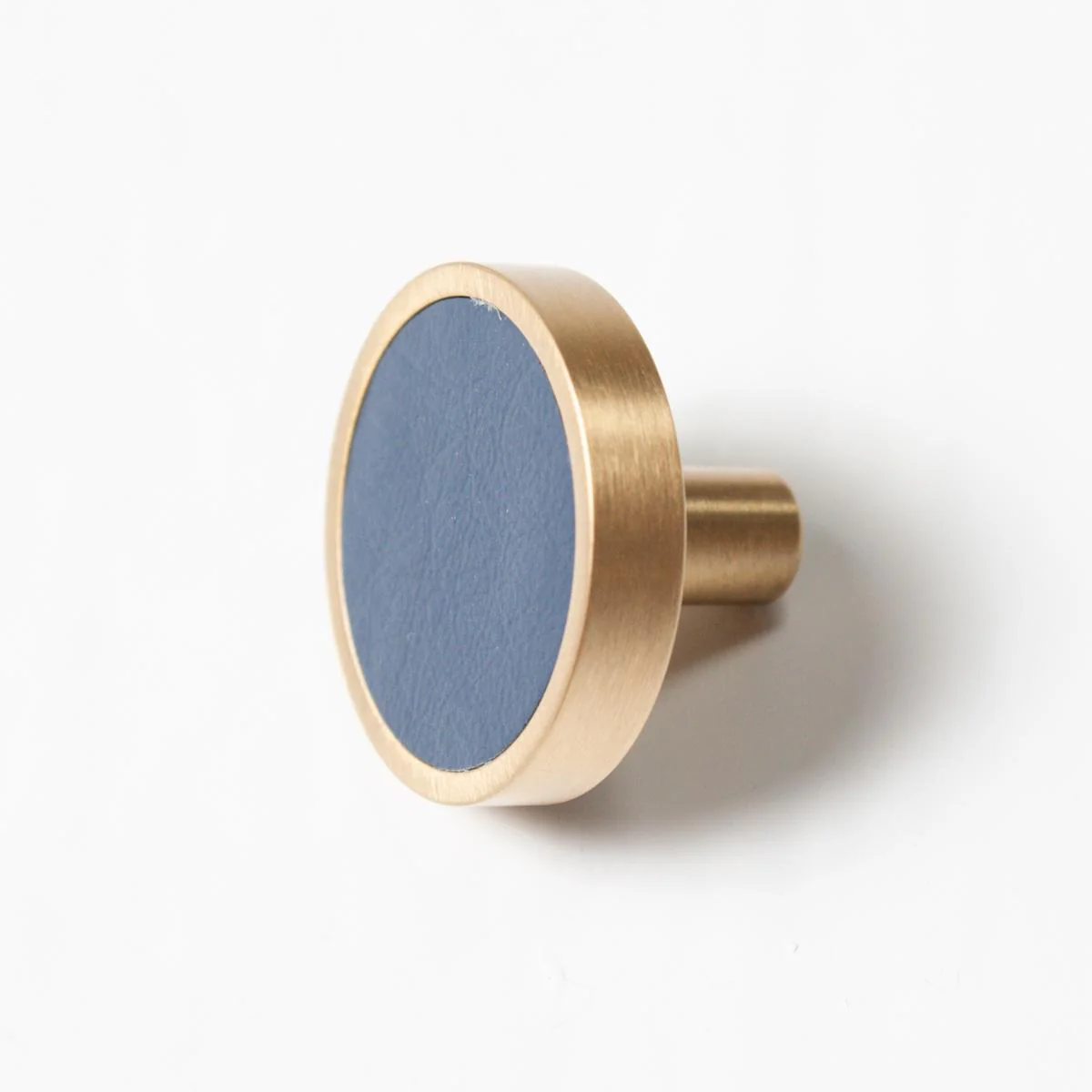 Leather & Brass Knob - Navy - Image 2
