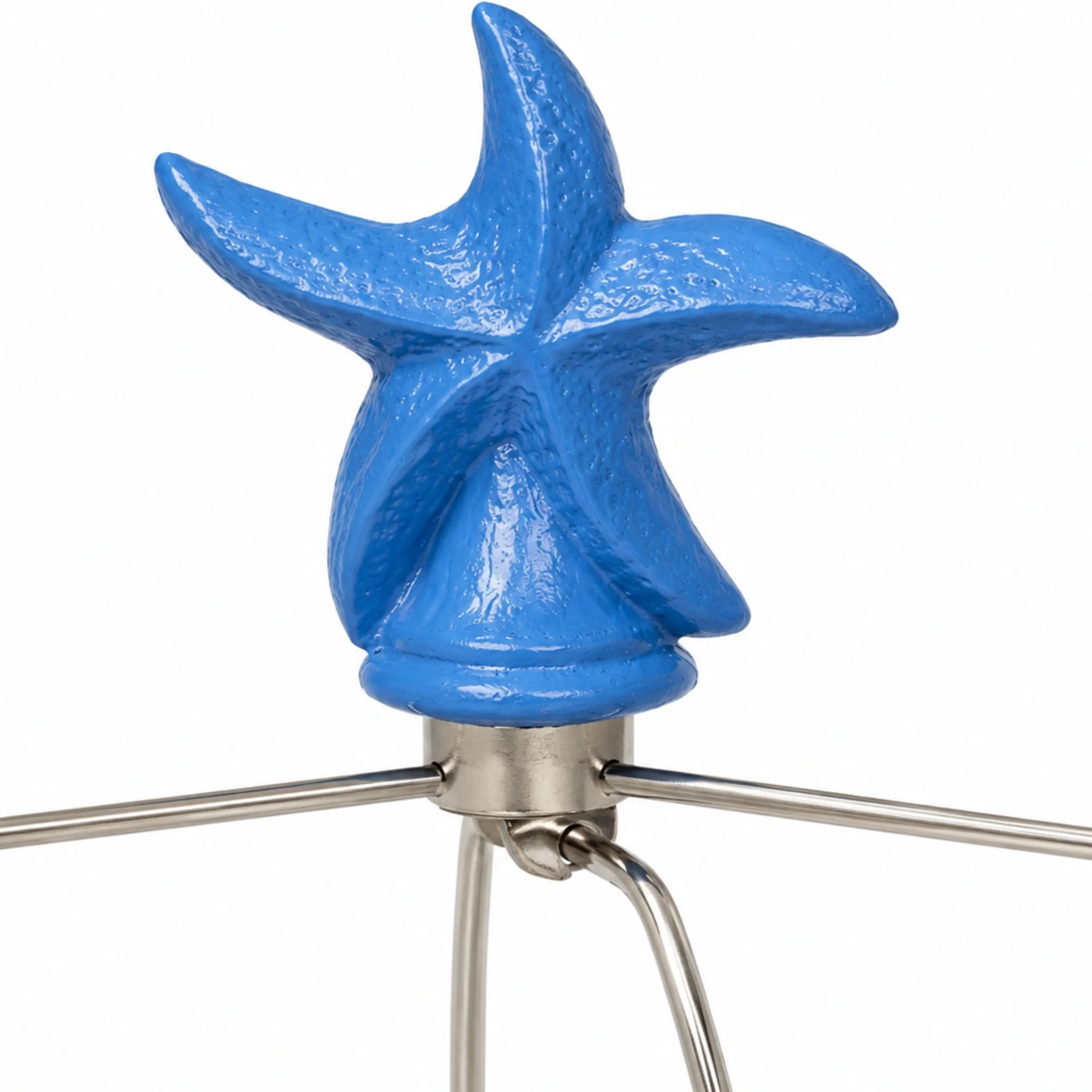 Pair of Blue Shell Lamps - Image 4
