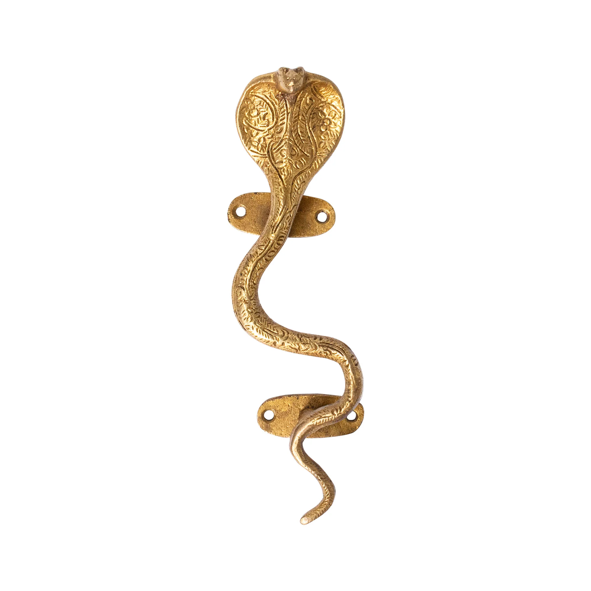 Small Architectural Bronze Cobra Hardware Left