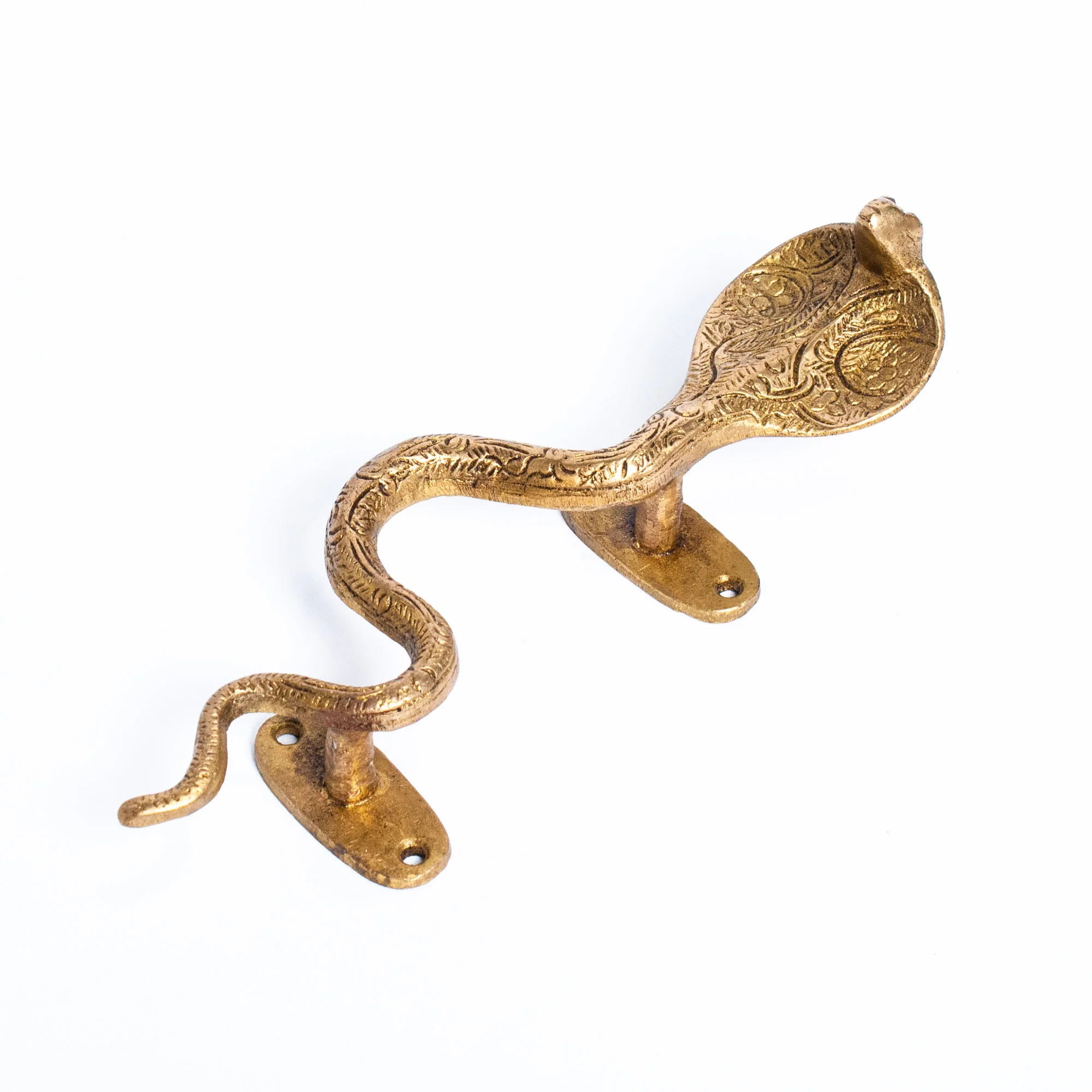 Small Architectural Bronze Cobra Hardware Left - Image 2
