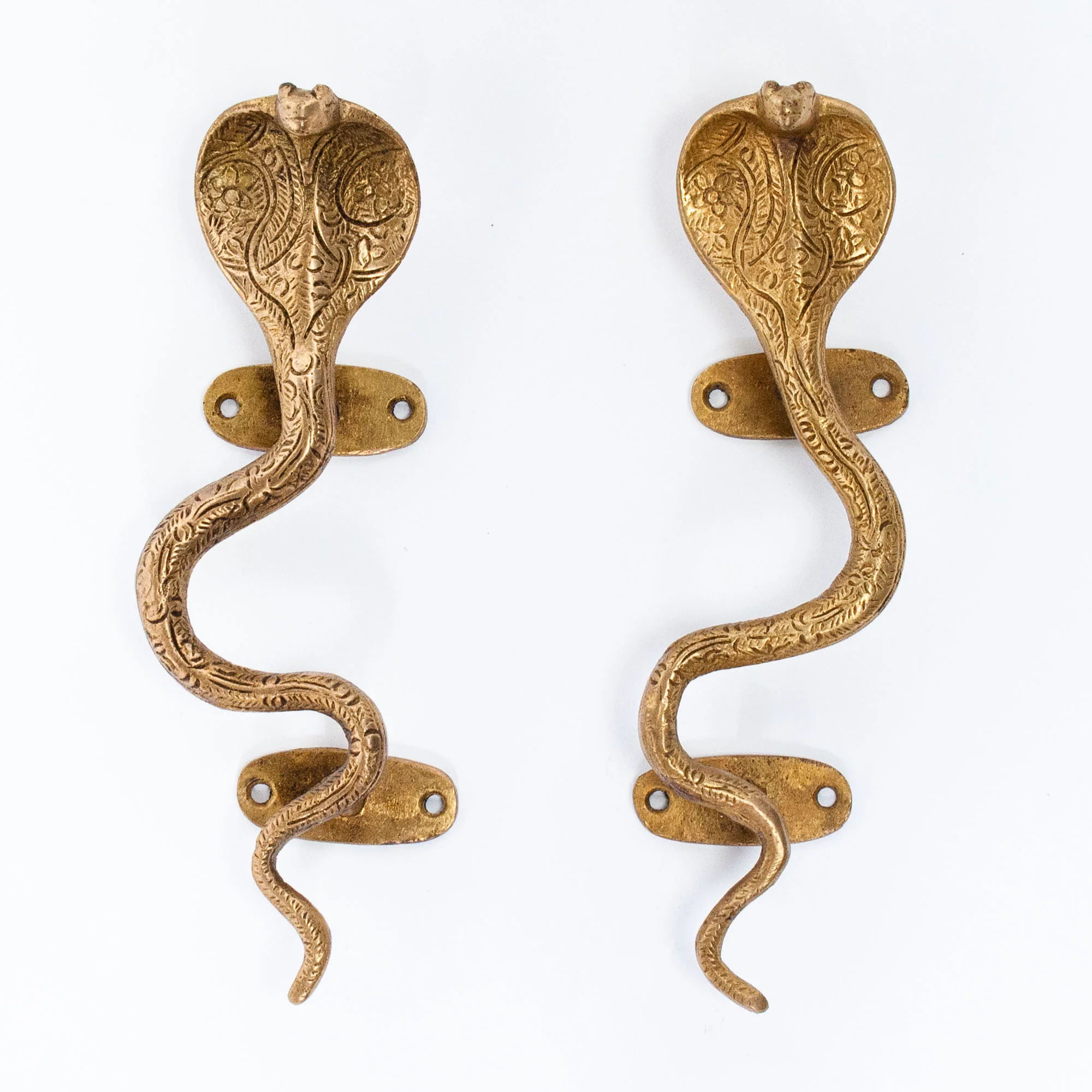 Small Architectural Bronze Cobra Hardware Left - Image 3
