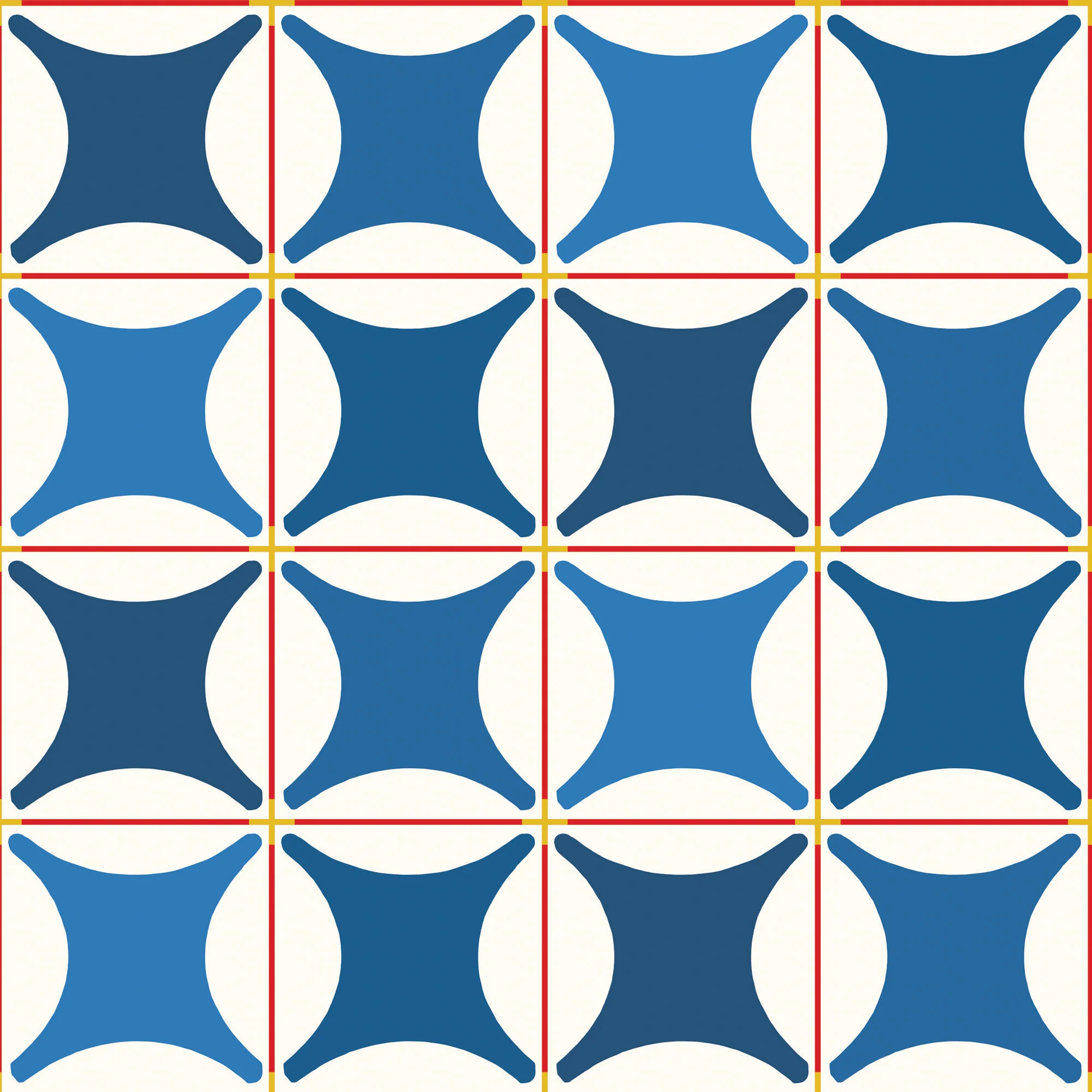 Traveler Tile Wallpaper - Cobalt Blue