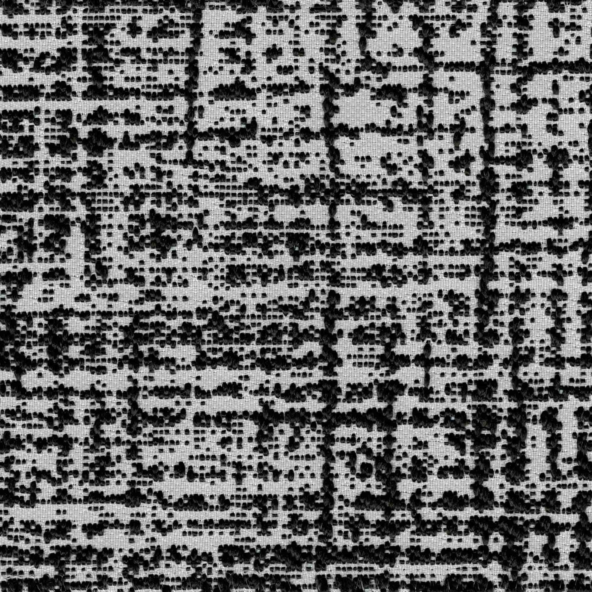 Valentina Black and White Woven Fabric