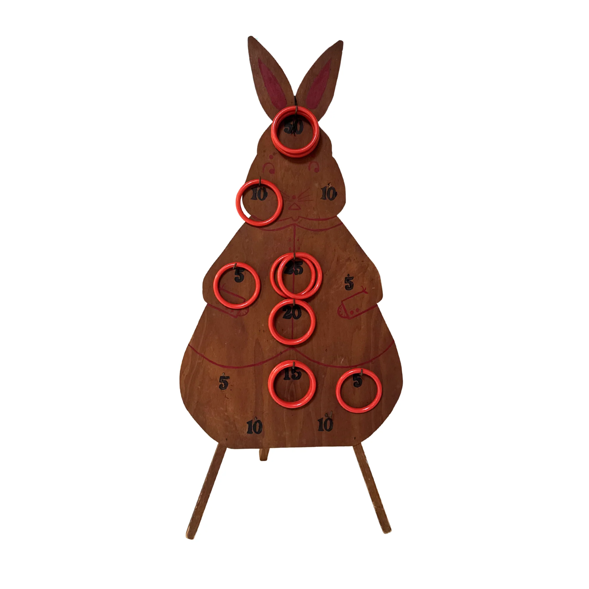 Vintage Bunny Ring Toss Game