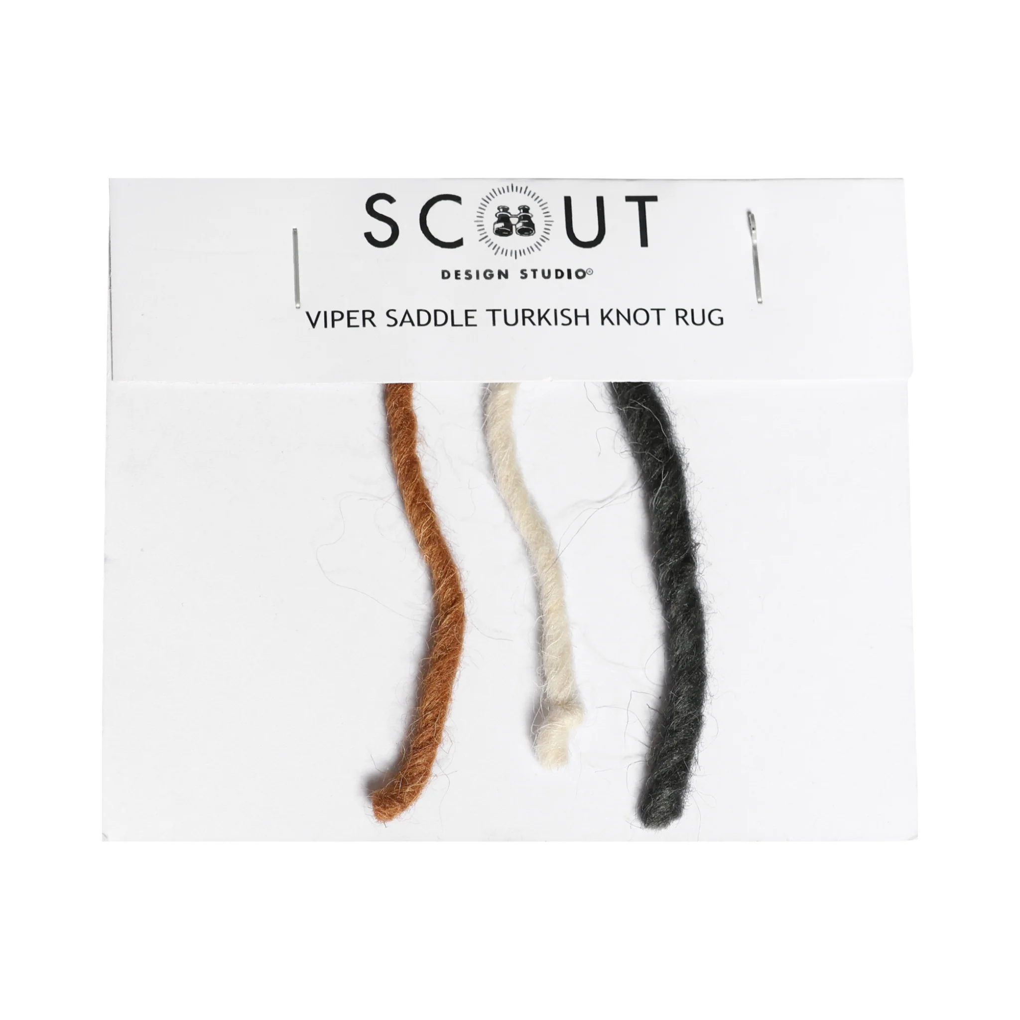 Viper Saddle Turkish Knot Rug Thread Sample