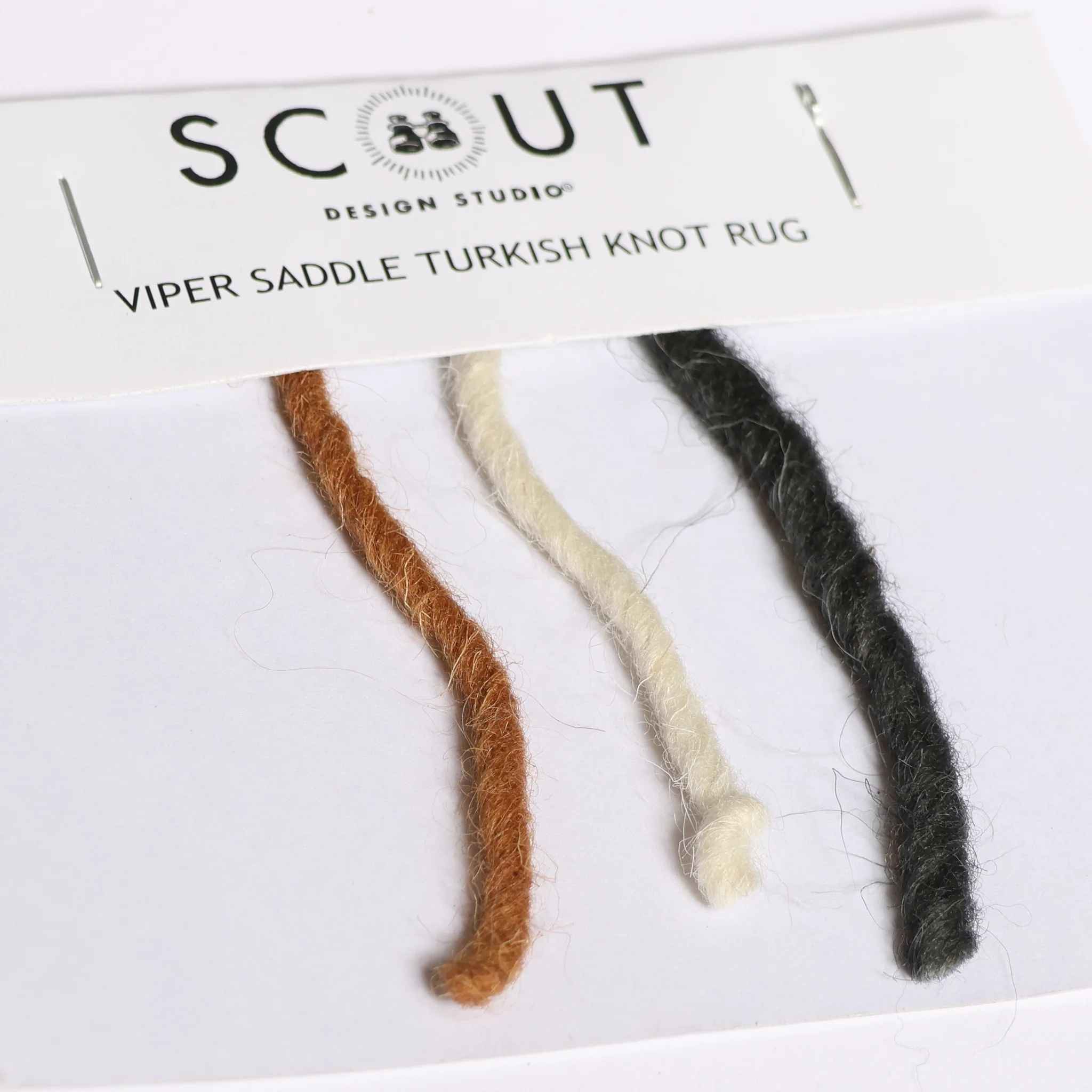 Viper Saddle Turkish Knot Rug Thread Sample - Image 2