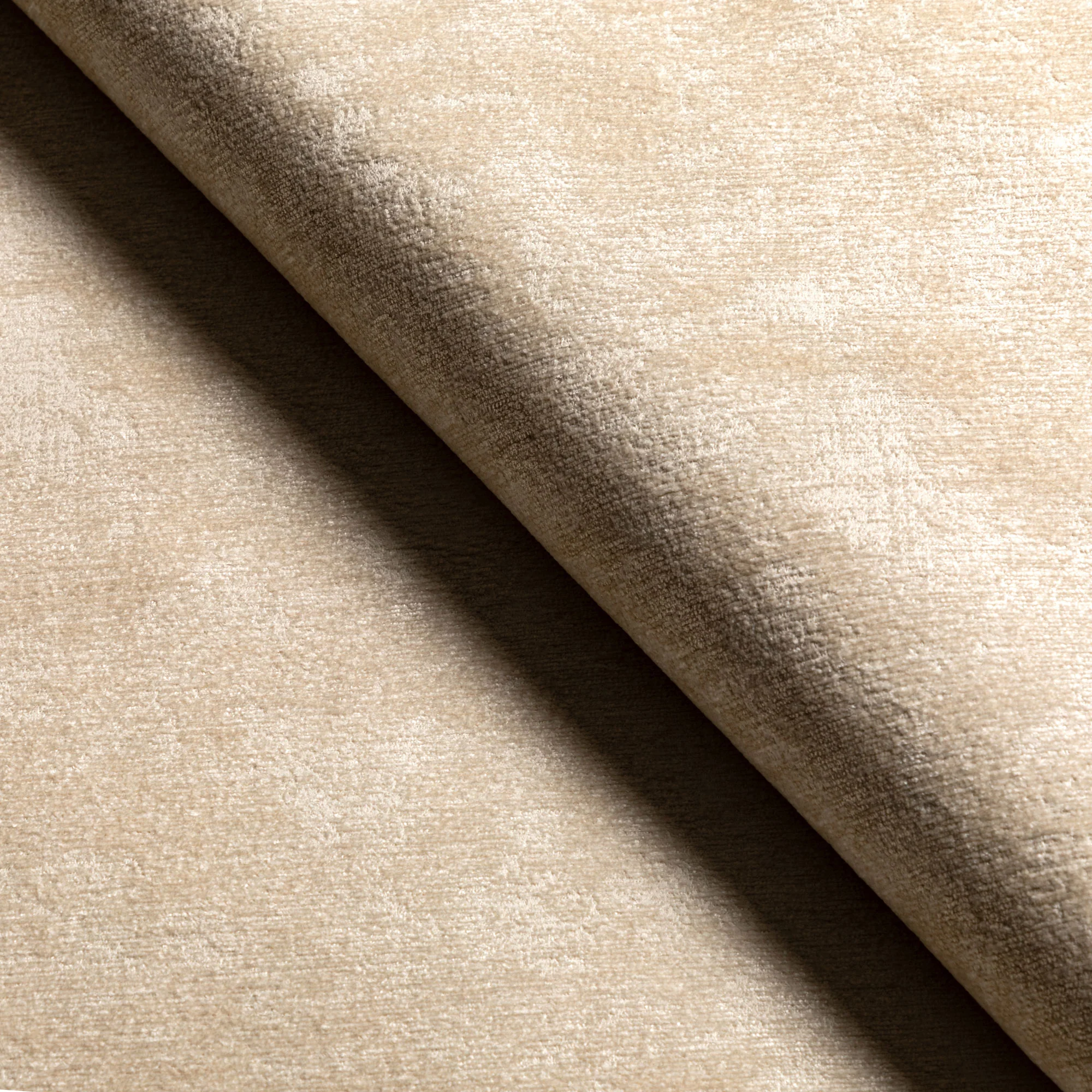 Webb Cream Chenille Fabric - Image 2